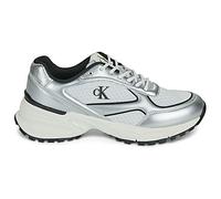 Baskets basses femmes Calvin Klein Jeans HIKE RUNNER LACE UP MESH MIX MET Gris 36