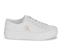 Calvin Klein Baskets Vulcanisées Femme Flatform Basses, Blanc (Triple Bright White), 40