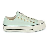 Baskets basses femmes Converse CHUCK TAYLOR ALL STAR LIFT PLATFORM SUEDE Vert 36 1/2