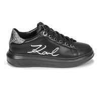 Baskets basses femmes Karl Lagerfeld KAPRI SIGNIA LACE LTHR Noir 35