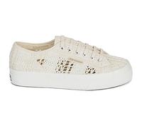 Baskets basses femmes Superga 2740 PLATFORM CROCHET Beige 37