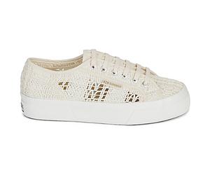Baskets basses femmes Superga 2740 PLATFORM CROCHET Beige 37