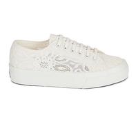 Baskets basses femmes Superga 2740 PLATFORM PIZZO MACRAME Blanc 37