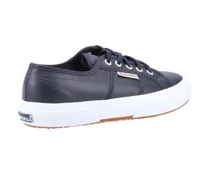 Baskets basses femmes Superga 2750 EFGLU TUMBLED LEATHER Marine 38