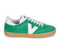 Victoria Basket Basse Unisexe Berlin Ciclista Croûte De Cuir & Pièces & Lacets en Contraste 1126212 Verde 36