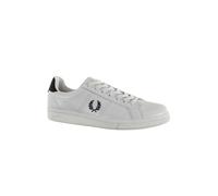 Baskets basses Fred Perry B721 Leather 567 Blanc/Navy - Homme - Lacets - Cuir - Plat