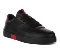 Baskets basses homme - REPLAY - Polaris Court - Cuir - Noir Rouge - Lacets 40