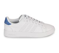 adidas Homme Advantage Premium Leather Shoes Chaussures, Cloud White/Cloud White/Crew Blue, 44 EU