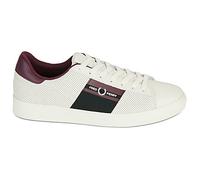 Baskets basses hommes Fred Perry Spencer Perf Leather / Branded Tape Blanc 42