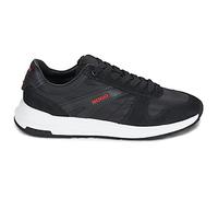 HUGO Baskets à empiècements en cuir suédé avec logos - Style GO3_nymf, 50573605 Noir 44
