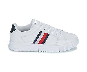 Baskets basses hommes Tommy Hilfiger SUPERCUP LTH STRIPES ESS Blanc 41
