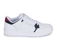 Tommy Hilfiger Baskets Homme en Cuir, Blanc (White), 40