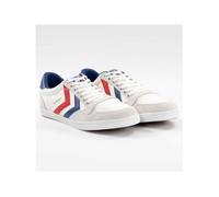 HUMMEL SLIMMER STADIL LOW, WHITE/BLUE/RED/GUM, 36
