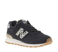 Baskets basses - NEW BALANCE - 574 cuir nubuck - Femme - Léopard - Lacets 36
