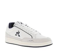 Baskets basses Noah 2 en cuir blanches et marine avec logo floqué et lacets 41