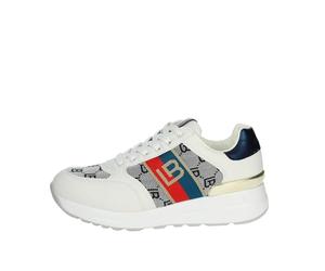 Baskets basses pour femme Laura BIAGIOTTI 8007 synthétique et tissu blanc, Blanc, 37 EU