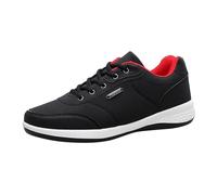 Baskets basses pour homme - Pour voyage, camping, marche, badminton, gym, tennis, crampons profonds et rembourrage en EVA - Chaussures décontractées pour homme - Chaussures d'été à lacets sécurisés