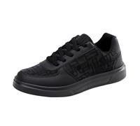 Baskets basses respirantes en dentelle pour femme, Noir , 36.5 EU