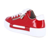 Rieker Baskets basses rouge vif / blanc, Taille 41