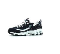 Baskets basses Skechers D'Lites Biggest Fan - SKECHERS - Femme - Noir - Cuir - Plat - Lacets 38