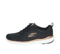 Skechers Femme Flex Appeal 3.0-first Insight Baskets, Noir Black Mesh Rose Gold Trim Bkrg, 38 EU