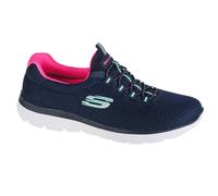 Skechers Femme SUMMITS Sneaker, Navy Hot Rose Multicolor, 40 EU