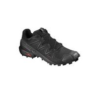 Salomon Speedcross 5 Chaussures de Trail Running pour Homme, Accroche, Stabilité, Fit, Black, 44 2/3