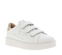 Baskets basses - VANESSA WU - Femme - Blanches/Jaune - Synthétique - Plat - Lacets 36