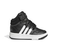 Adidas Baskets bébé mixte Hoops Mid – Noir/Blanc/Gris – Pointure 22