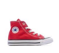 Converse Baskets montantes All Star bébé mixte rouge en toile, lacets blancs 23