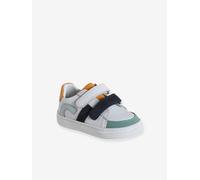 Baskets bébé en cuir scratchées lot blanc 19