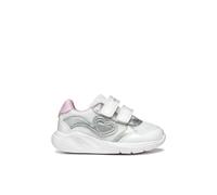 Geox B SPRINTYE Girl A, Basket Fille, White/Silver,