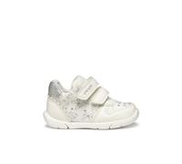Geox Bébé Fille B ZAPITO Girl A Basket, White/Silver, 23 EU