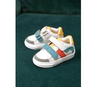 VERTBAUDET Baskets en Cuir scratchées bébé écru 25