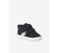 Baskets bébé garçon cuir à scratchs marine 25