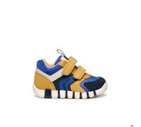 Geox B IUPIDOO Boy First Walker Shoe, Ochre/Royal, 23 EU, Ochre Royal, 23 EU