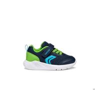 Geox Bébé garçon B Sprintye Boy Basket, Bleu Marine/Citron Vert, 21 EU