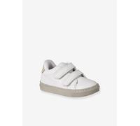 Baskets bébé garçon synthétique à scratchs écru 23