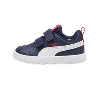 PUMA Mixte bébé Courtflex V3 V Inf Sneaker, Navy White Red, 21 EU