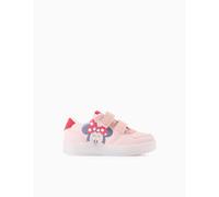 Baskets Bi-matière Lumineuses Avec Minnie Rose Clair 22