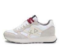 SUN68 Baskets basses pour homme en polyester Z45114, Blanc, 44 EU