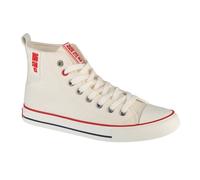 Baskets Big Star JJ274127 - Femme - Blanc - Cuir - Lacets - Plat 37