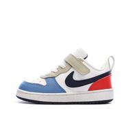 Baskets Blanc/Beige/Bleu Enfant Nike Court Borough Low Recraf 21
