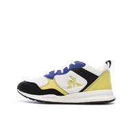 Baskets Blanc/Noir/Jaune Garçon Le Coq Sportif R500 35
