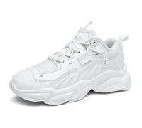 Baskets blanches à plateforme pour hommes - FUNMOON - Blanc - Synthétique - Homme 44