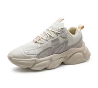 Baskets blanches à plateforme pour hommes - FUNMOON - Modèle hors blanc - Respirant - Augmentation de la hauteur 40