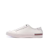 Baskets Blanches Cuir Homme Tommy Hilfiger Core Corporate Vulc 41