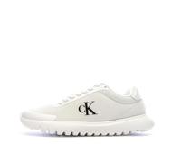 Calvin Klein Baskets Femme Eva Mesh Sportives, Blanc (Bright White/Black), 36