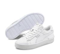 PUMA Fille Jada Jr Basket, Puma White Puma White Puma Silver, 35.5 EU