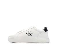 Calvin Klein Homme Classic Cupsole Mono LTH Ym0ym01369 Bas, White (Bright White/Black), 44 EU